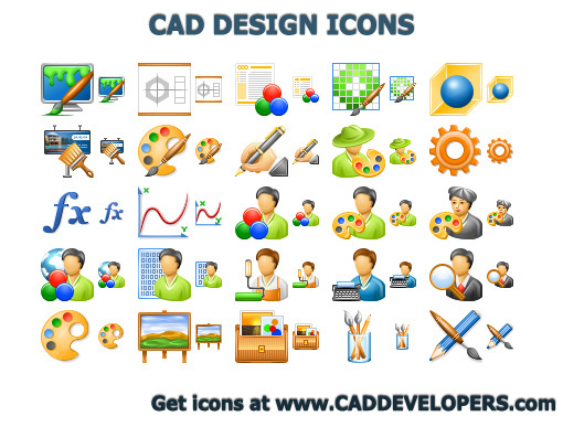 CAD Design Icons Screenshot